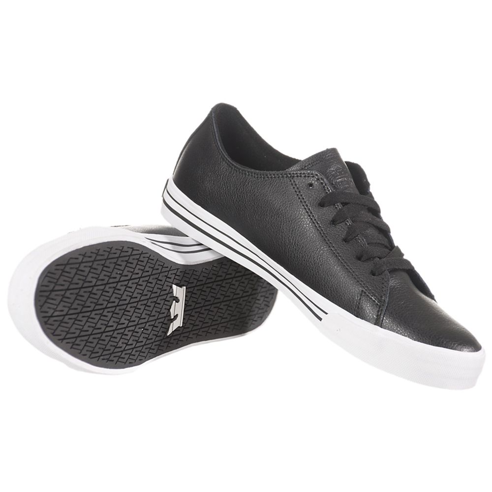 Baskets Basses Supra Thunder Low Noir Black Action/White Homme | ICT-64618008